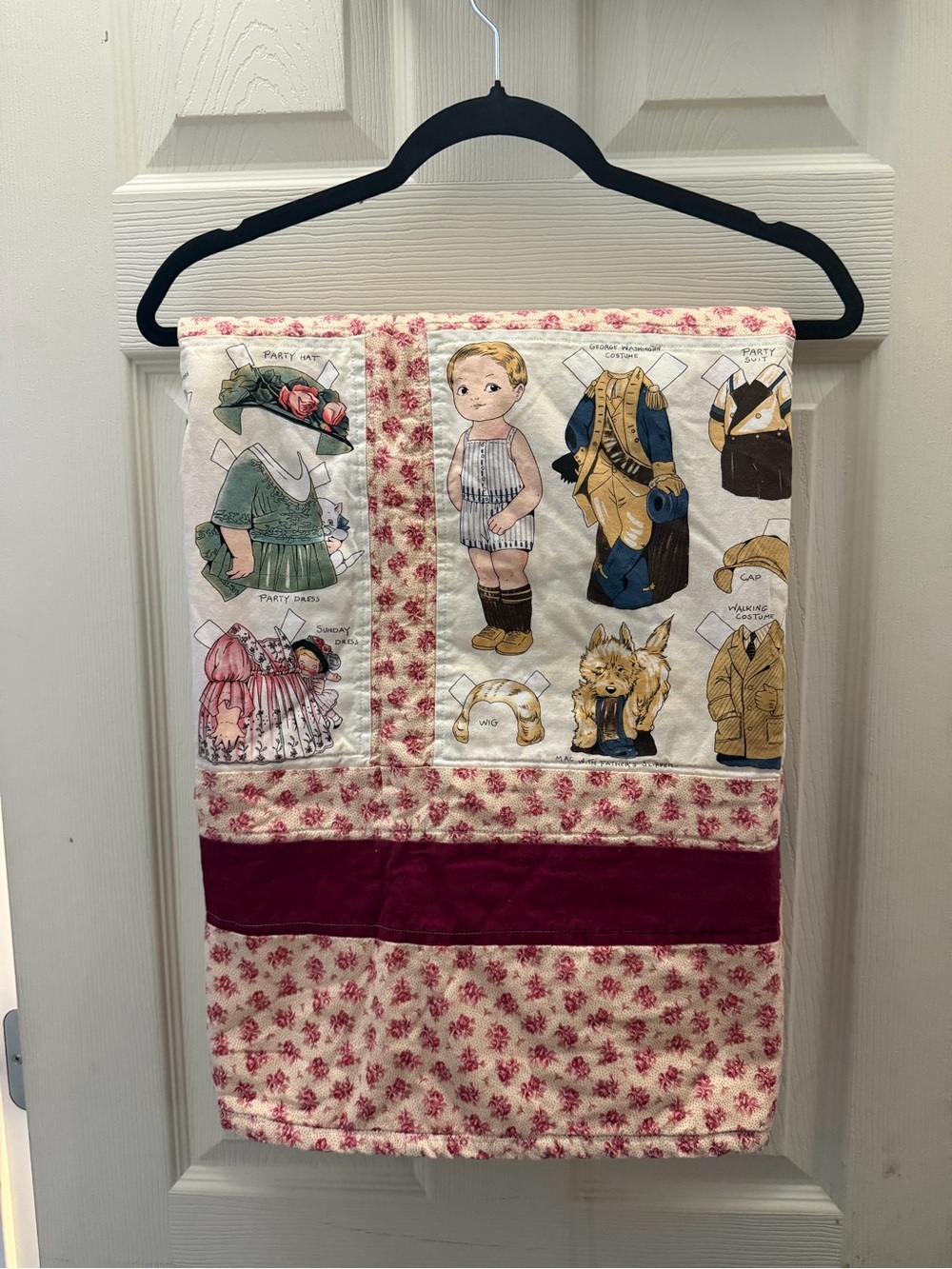 Kids quilt  - Cream & Pink Floral